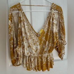 Free People Women’s Floral Top, Size Small